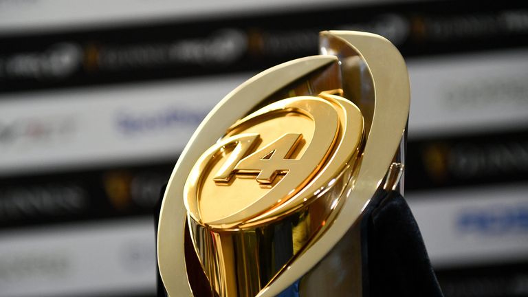 A general view of the PRO14 trophy ahead of the Guinness PRO14 Final