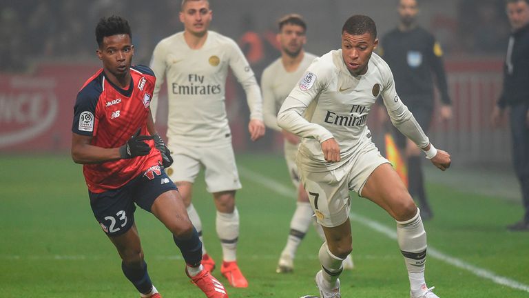 PSG were beaten 5-1 by Lille in Ligue 1 on Sunday