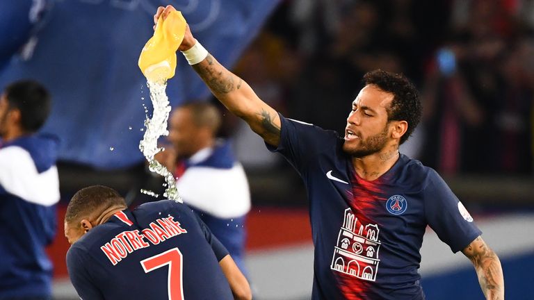 PSG wore shirts with pictures of Notre-Dame cathedral on the front, and the famous building's name on the back