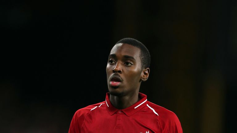 Rafael Camacho of Liverpool during the Emirates FA Cup Third Round match between Wolverhampton Wanderers and Liverpool at Molineux on January 7, 2019 in Wolverhampton, United Kingdom