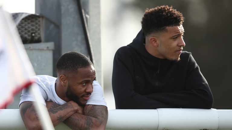 Jadon Sancho says Raheem Sterling has acted as an inspiration