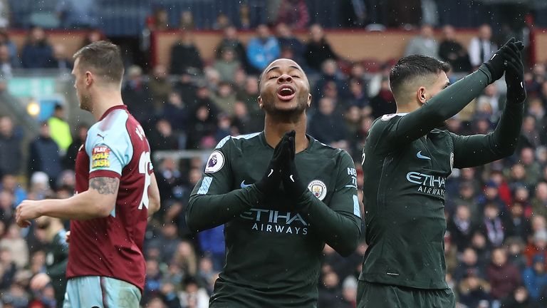 Manchester City dropped two points at Burnley last season