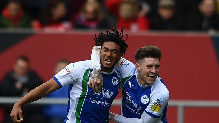 Reece James scored a stunning goal for Wigan in their 2-2 draw with Bristol City