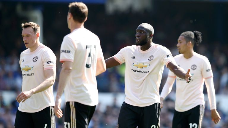 Romelu Lukaku, Manchester United, Premier League vs Everton at Goodison Park