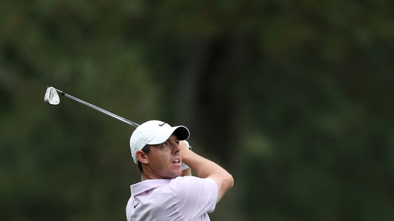 Rory McIlroy during the final round of the Masters