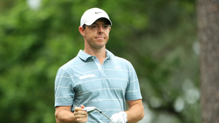 Rory McIlroy during the third round of the Masters