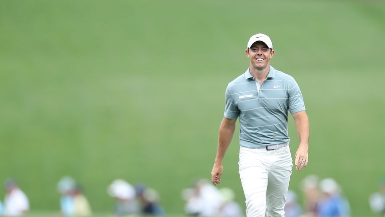 Rory McIlroy during the third round of the Masters