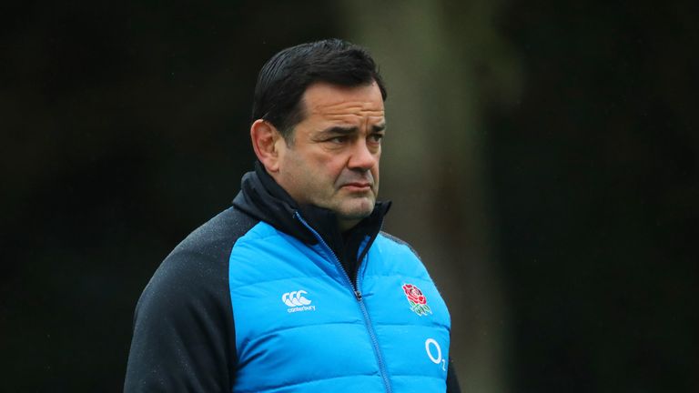Former England captain Will Carling overseeing training in his leadership mentor role.