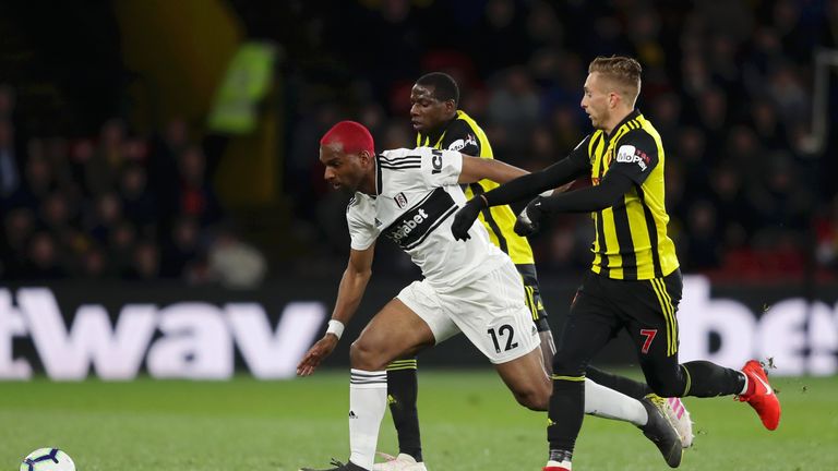 Ryan Babel, Fulham, Premier League vs Watford at Vicarage Road