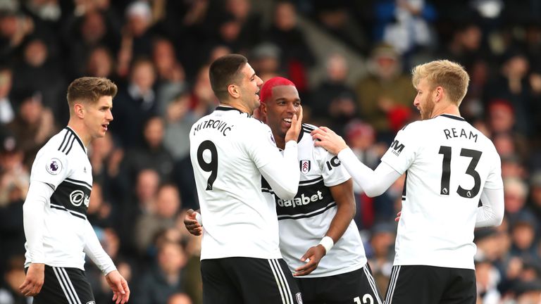 Ryan Babel celebrates after scoring for Fulham