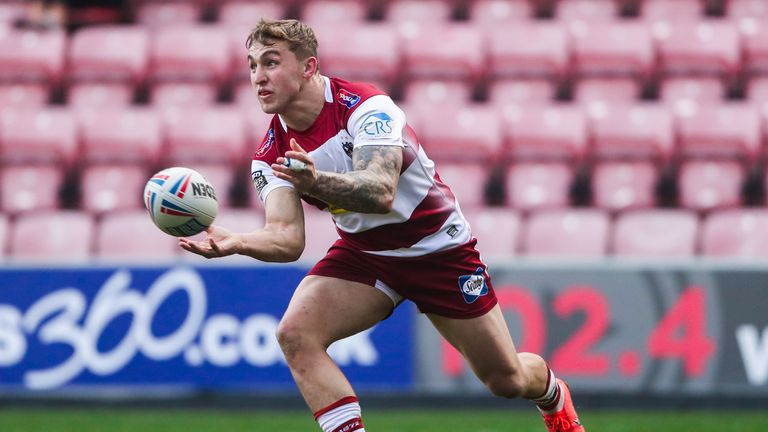 Sam Powell in action for Wigan Warriors