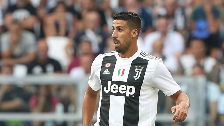 Sami Khedira during the serie A match between Juventus and SS Lazio on August 25, 2018 in Turin, Italy.