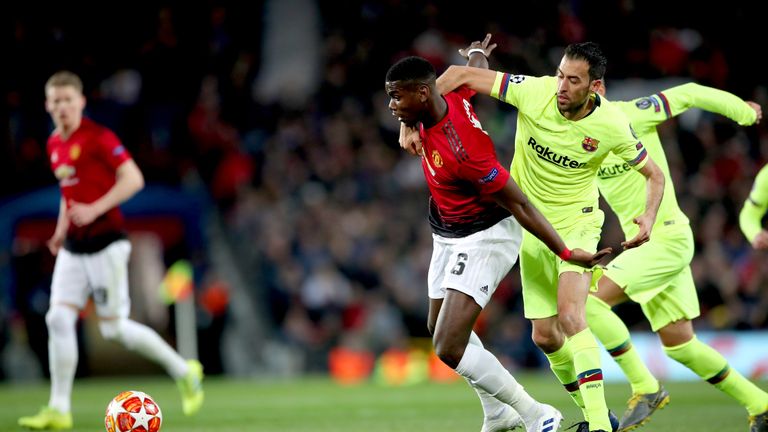 Paul Pogba and Sergio Busquets had a good battle in the middle of the park