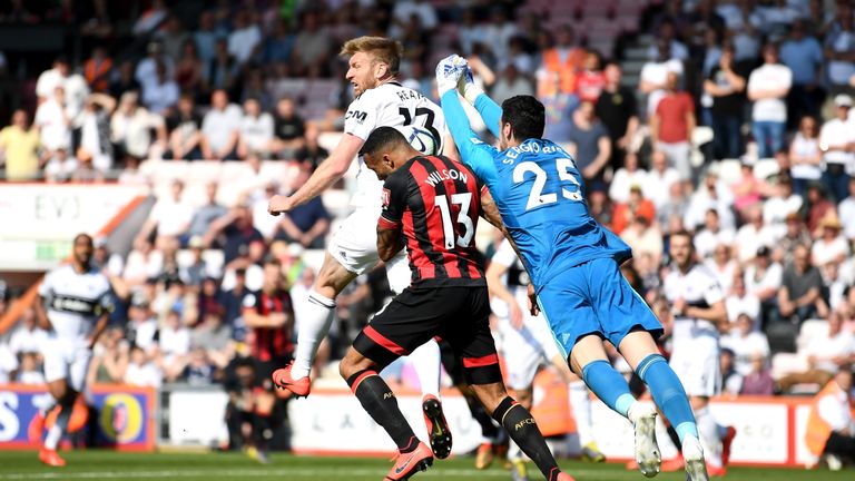 BOURNEMOUTH, ENGLAND - APRIL 20:  during the Premier League match between AFC Bournemouth and Fulham FC at Vitality Stadium on April 20, 2019 in Bournemouth, United Kingdom. (Photo by Alex Davidson/Getty Images)