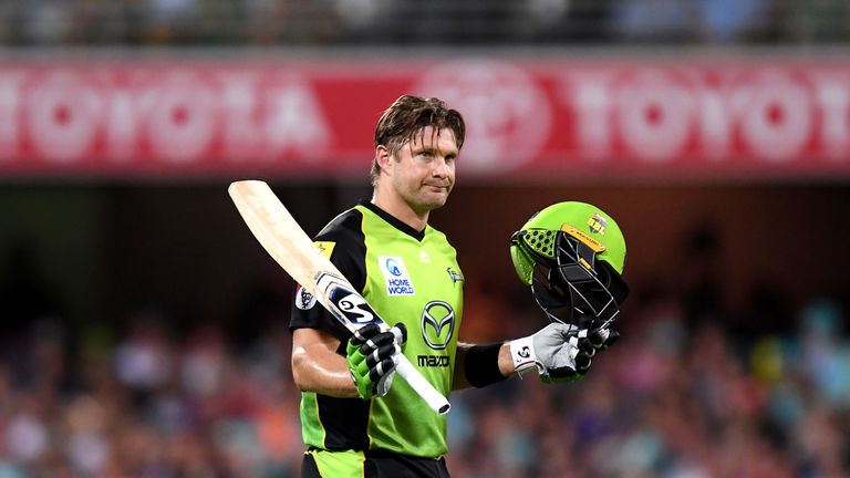 Shane Watson has bid farewell to the Sydney Thunder