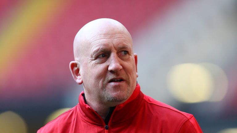 Defence coach Shaun Edwards during a Wales Press Conference at Principality Stadium on October 29, 2018 in Cardiff, Wales.