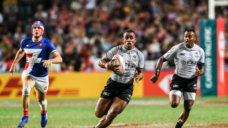 Terio Veilawa  breaks for Fiji