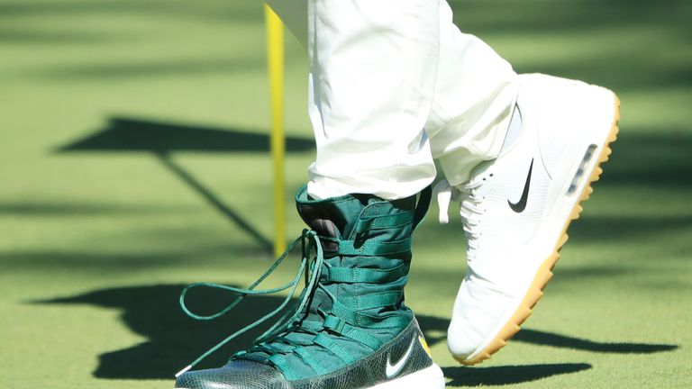 Tony Finau took a precautionary measure to avoid any repeat of his dislocated ankle