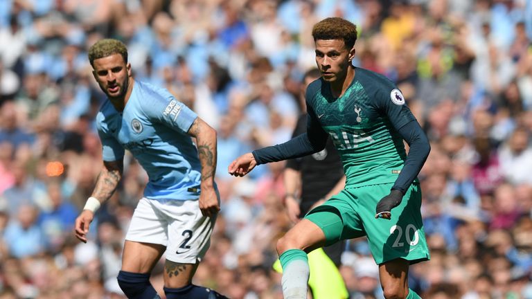 Dele Alli was in impressive form for Tottenham in their Premier League meeting with Manchester City