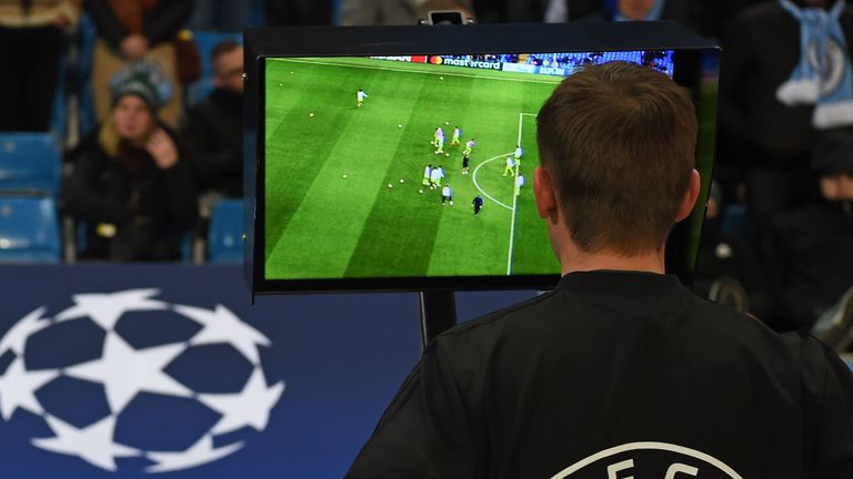 VAR was introduced for the Champions League knockout stages