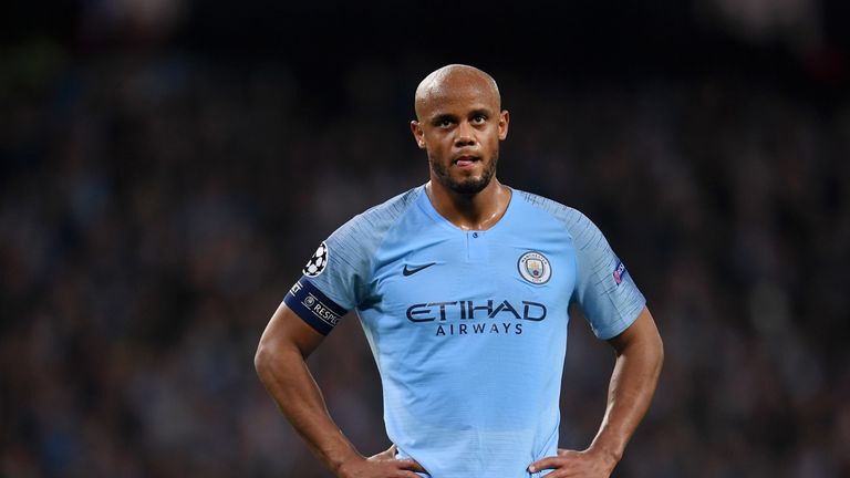 Vincent Kompany kept his place in the City defence after the Crystal Palace win