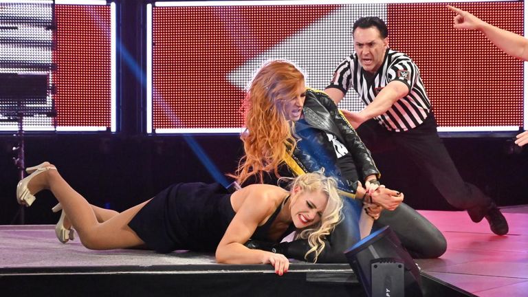 lacey evans incurs the wrath of becky lynch