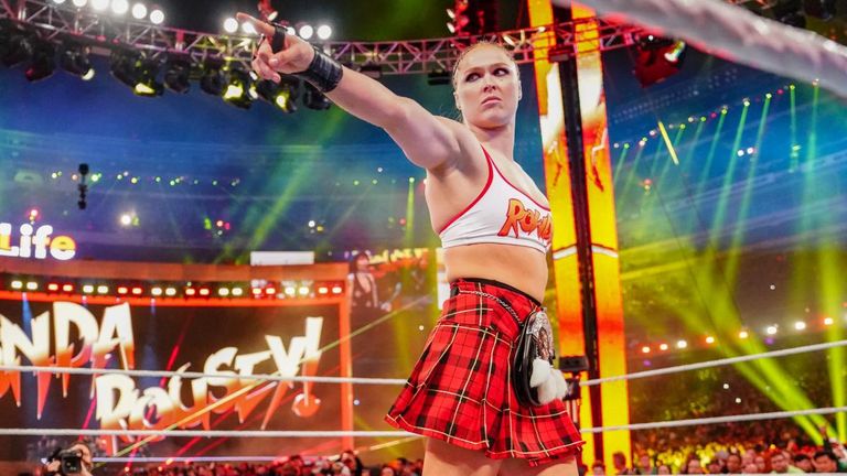 Ronda Rousey lost her Raw women's championship to Becky Lynch at WrestleMania 35