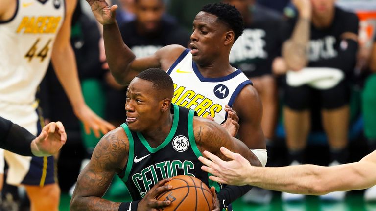 Terry Rozier in action against the Pacers