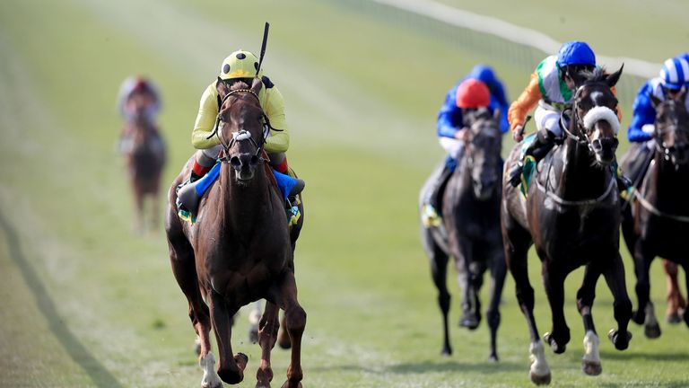 Zabeel Prince ridden by Andrea Atzeni wins the bet365 Earl Of Sefton Stakes during day three of the bet365 Craven Meeting at Newmarket Racecourse. PRESS ASSOCIATION Photo. Picture date: Thursday April 18, 2019. See PA story RACING Newmarket. Photo credit should read: Mike Egerton/PA Wire