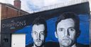 Leicester title mural painted over