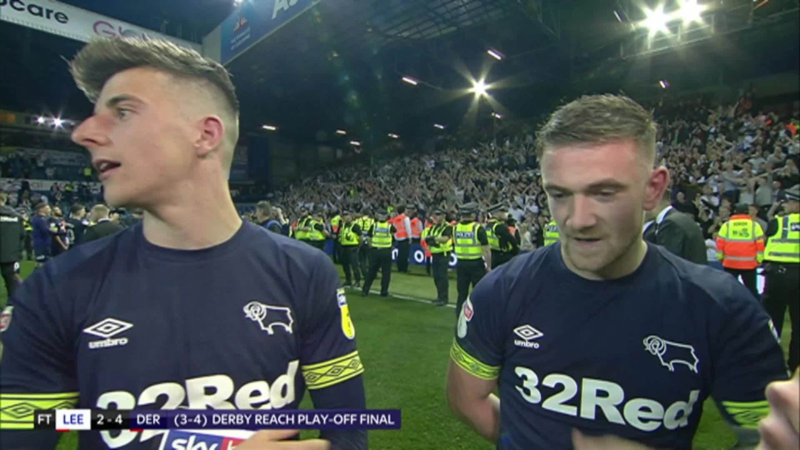 Leeds 2-4 Derby (agg 3-4): Rams win Elland Road epic to reach ...