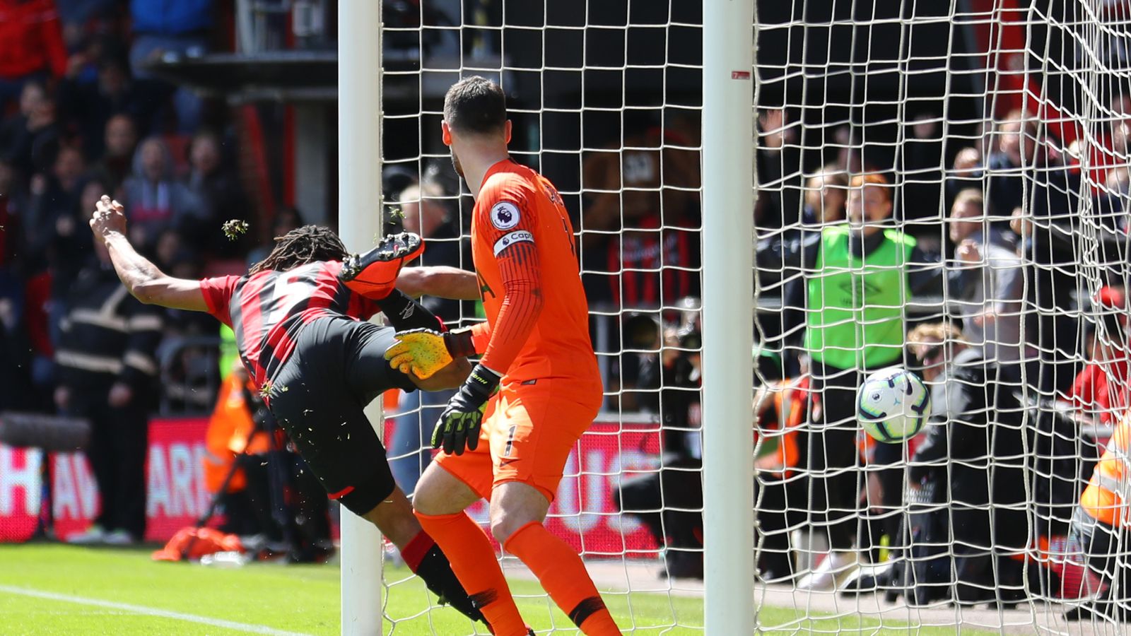 Image result for bournemouth vs spurs nathan ake 1-0