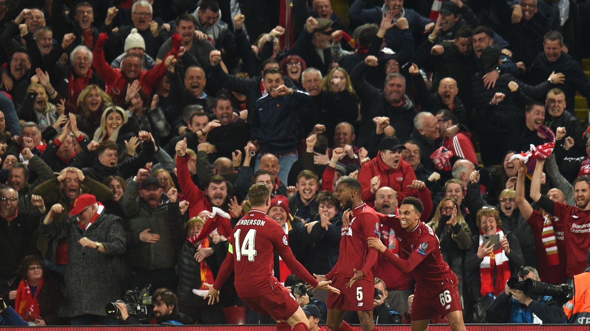 Liverpool 4 0 Barcelona Anfield Crowd Inspires The Unthinkable