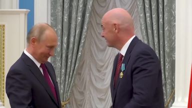 Putin's 'Friendship' award for Infantino