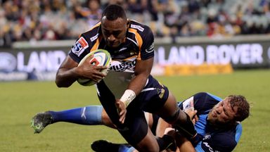 Kuridrani hat-trick as Brumbies win