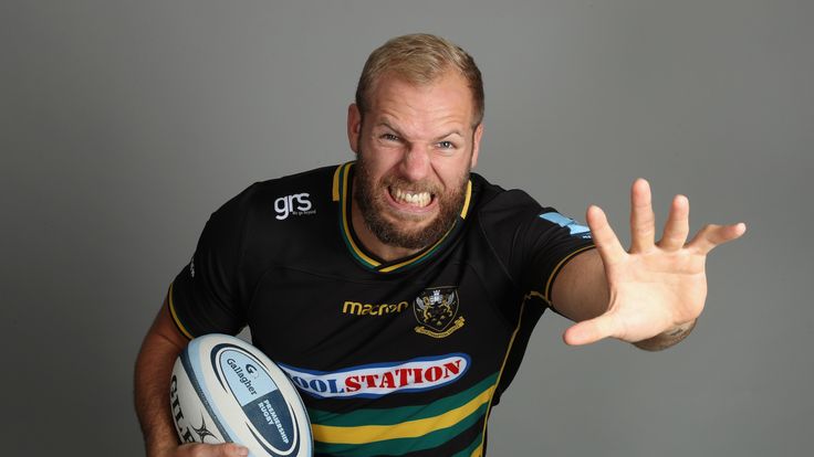 during the Northampton Saints media session held at Franklin's Gardens on September 11, 2018 in Northampton, England.