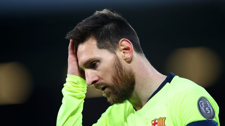 Lionel Messi was powerless to stop Barcelona's defeat