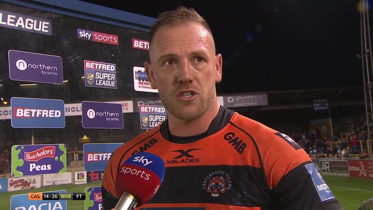 Man-of-the-match Liam Watts says he was pleased with elements of Castleford's display in their defeat to Warrington.
