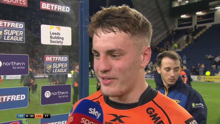 Man of the match Jake Trueman was delighted as Castleford ended their losing run with a win over Leeds.