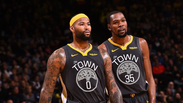 DeMarcus Cousins and Kevin Durant are both injured for the Golden State Warriors