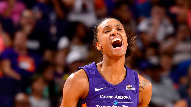 DeWanna Bonner in action for the Phoenix Mercury