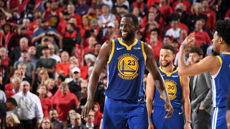 Draymond Green in action during the Golden State Warriors&#39; Game 4 victory over the Portland Trail Blazers