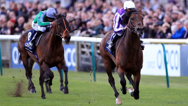Magna Grecia beats King Of Change in the QIPCO 2000 Guineas