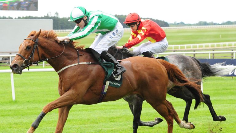 Mr Lupton and Jamie Spencer go clear in the Greenlands Stakes