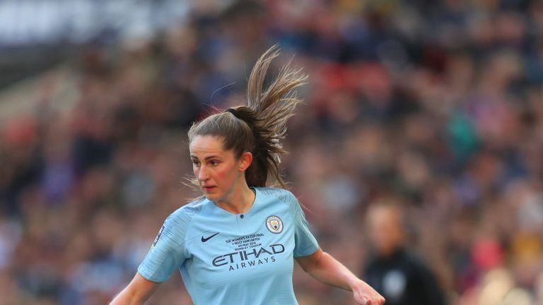 Abbie McManus during the Women's FA Cup Final match between Manchester City Women and West Ham United Ladies at Wembley Stadium on May 4, 2019 in London, England. (Photo by Catherine Ivill/Getty Images)