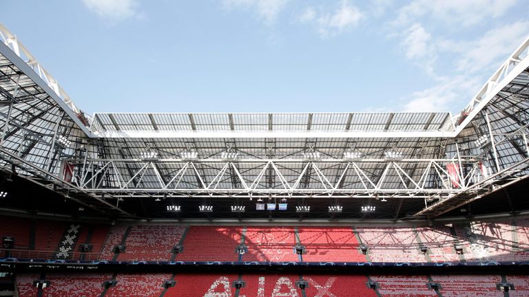 A general view inside the Johan Cruyff Arena