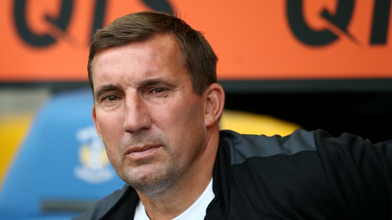 St Mirren manager Alan Stubbs looks on during the Betfred Scottish League Cup match between Kilmarnock and St Mirren at Rugby Park on July 13, 2018 in Kilmarnock, Scotland. 