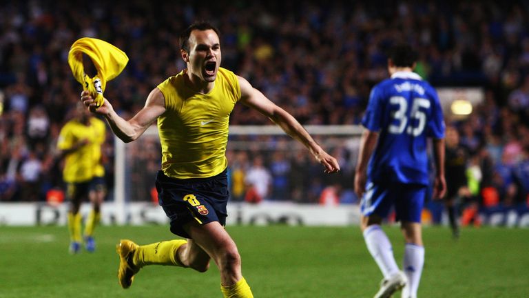 A late strike from Andres Iniesta saw Barcelona snatch a 1-1 draw with Chelsea