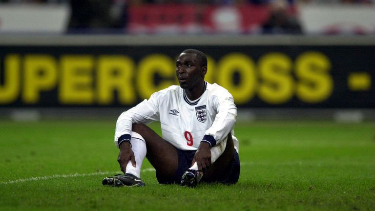 Andy Cole of England disappointed after the France v England Nationwide International Friendly from the Stade de France, Paris