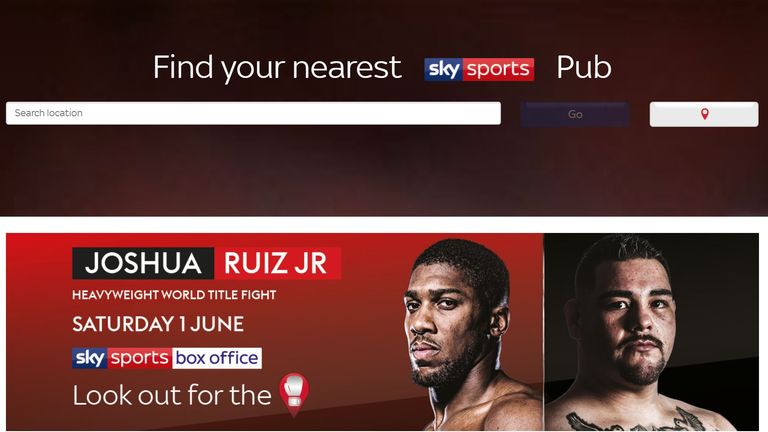 Anthony Joshua, Andy Ruiz Jr, Pubfinder